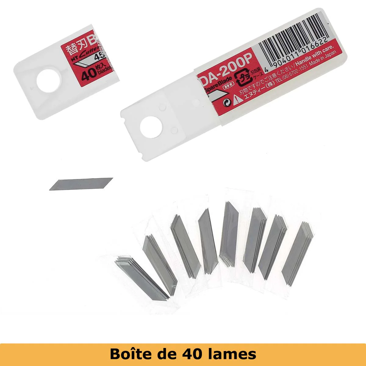 Boîte de 40 lames de rechange pour cutter circulaire NT Cutter - IC-1500P - fabriqué au Japon