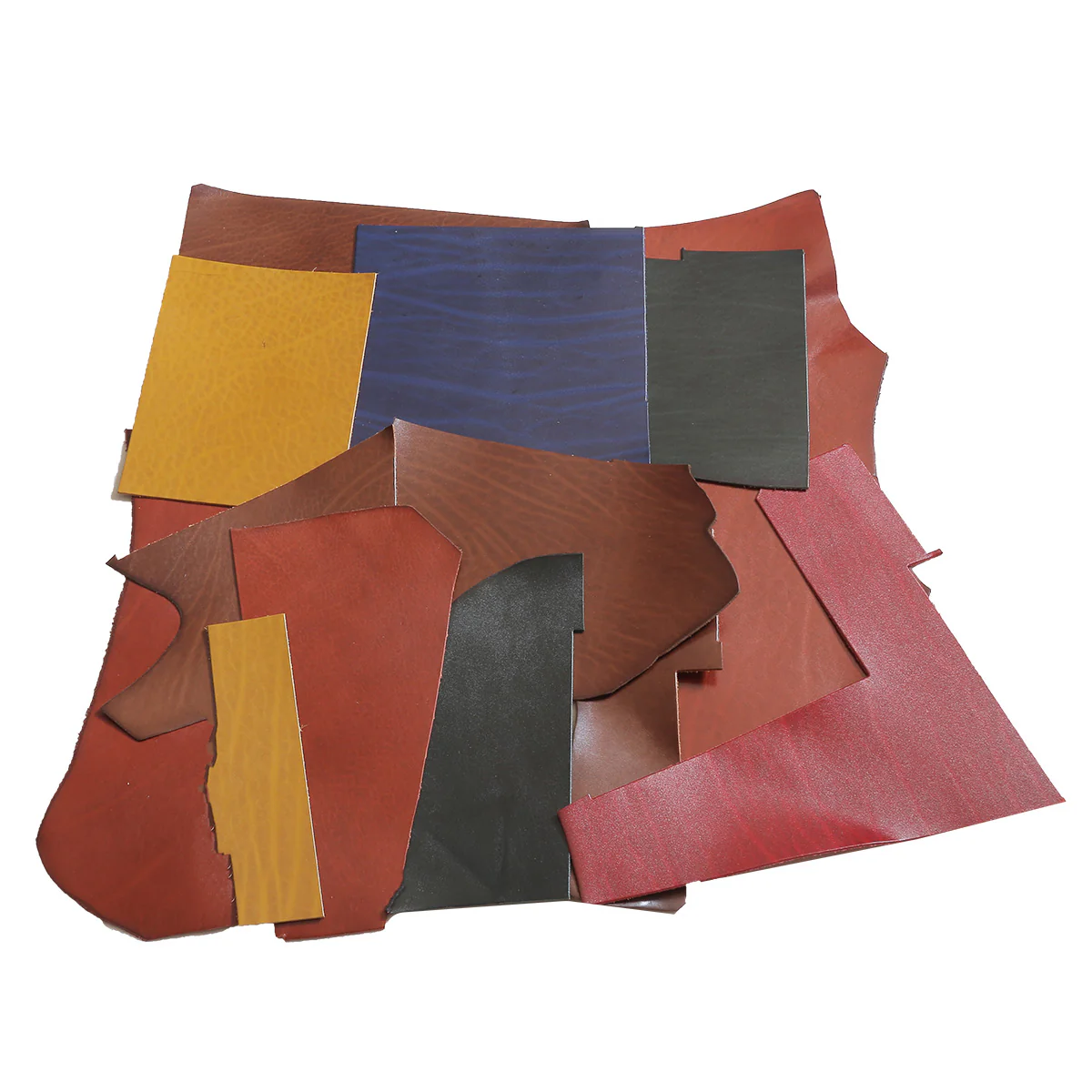 500g de chutes de cuir de collet tannage végétal SAUVAGE - Image 2