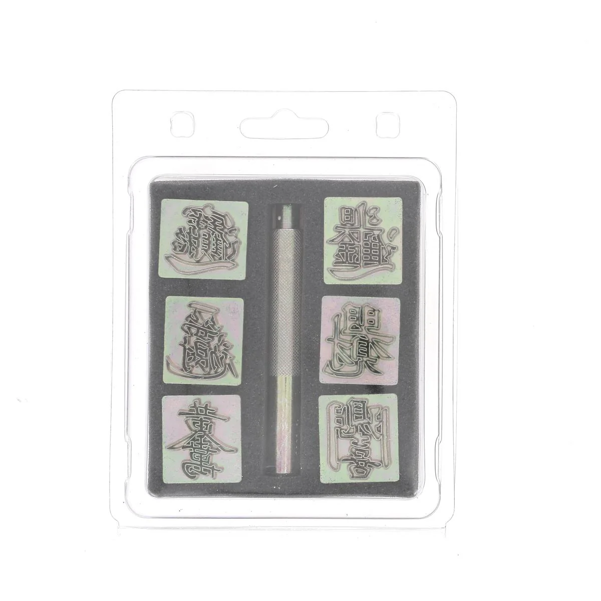Jeu de 6 matoirs caractères chinois de la Fortune - 2,7 cm - Ivan 88551-00 - Image 3