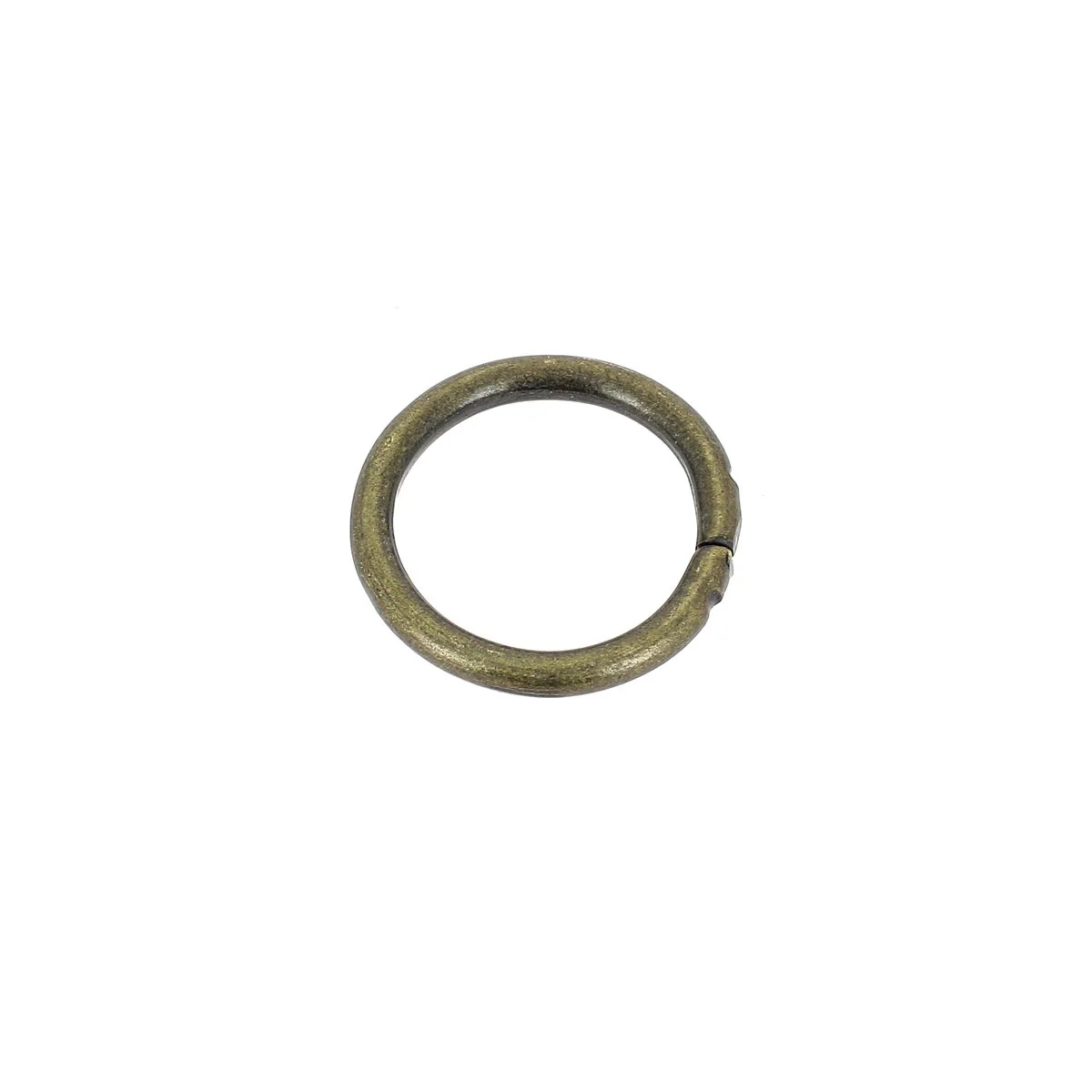 Anneau rond en acier - LAITON VIEILLI - Image 4