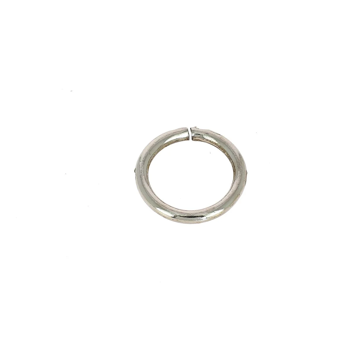 Anneau rond en acier - NICKELÉ - Image 4
