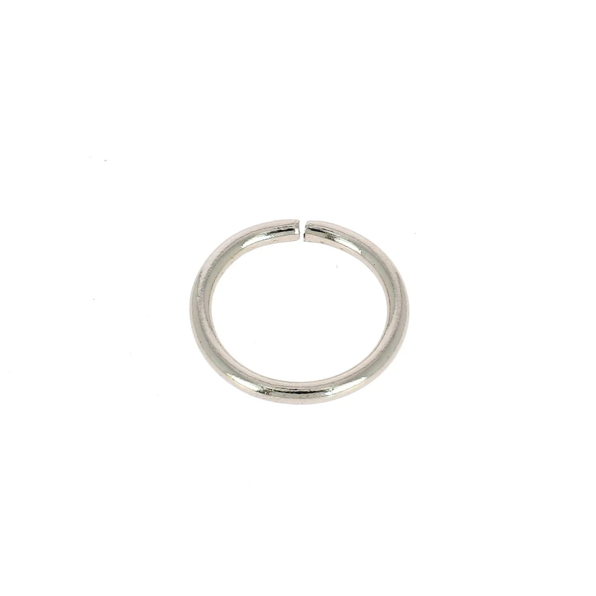Anneau rond en acier - NICKELÉ - Image 5