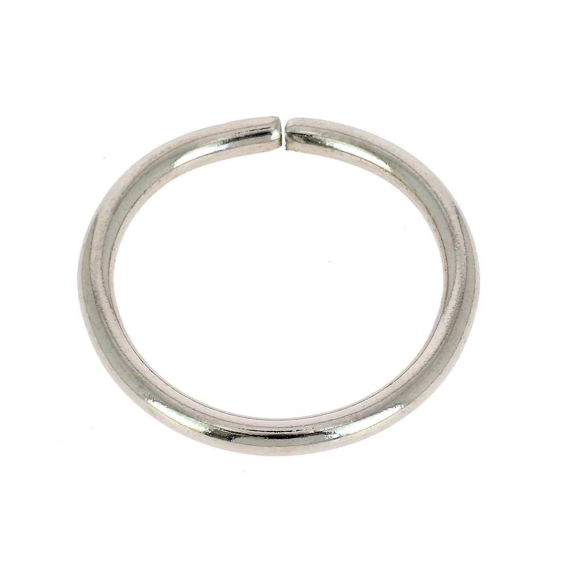 Anneau rond en acier - NICKELÉ - Image 8