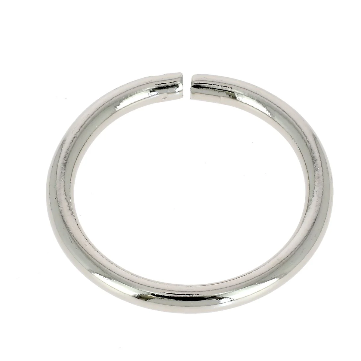 Anneau rond en acier - NICKELÉ - Image 9