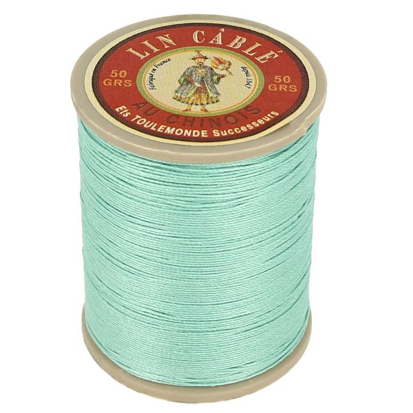 Bobine de 285m de fil de lin AU CHINOIS câblé glacé - 632 Jade 448