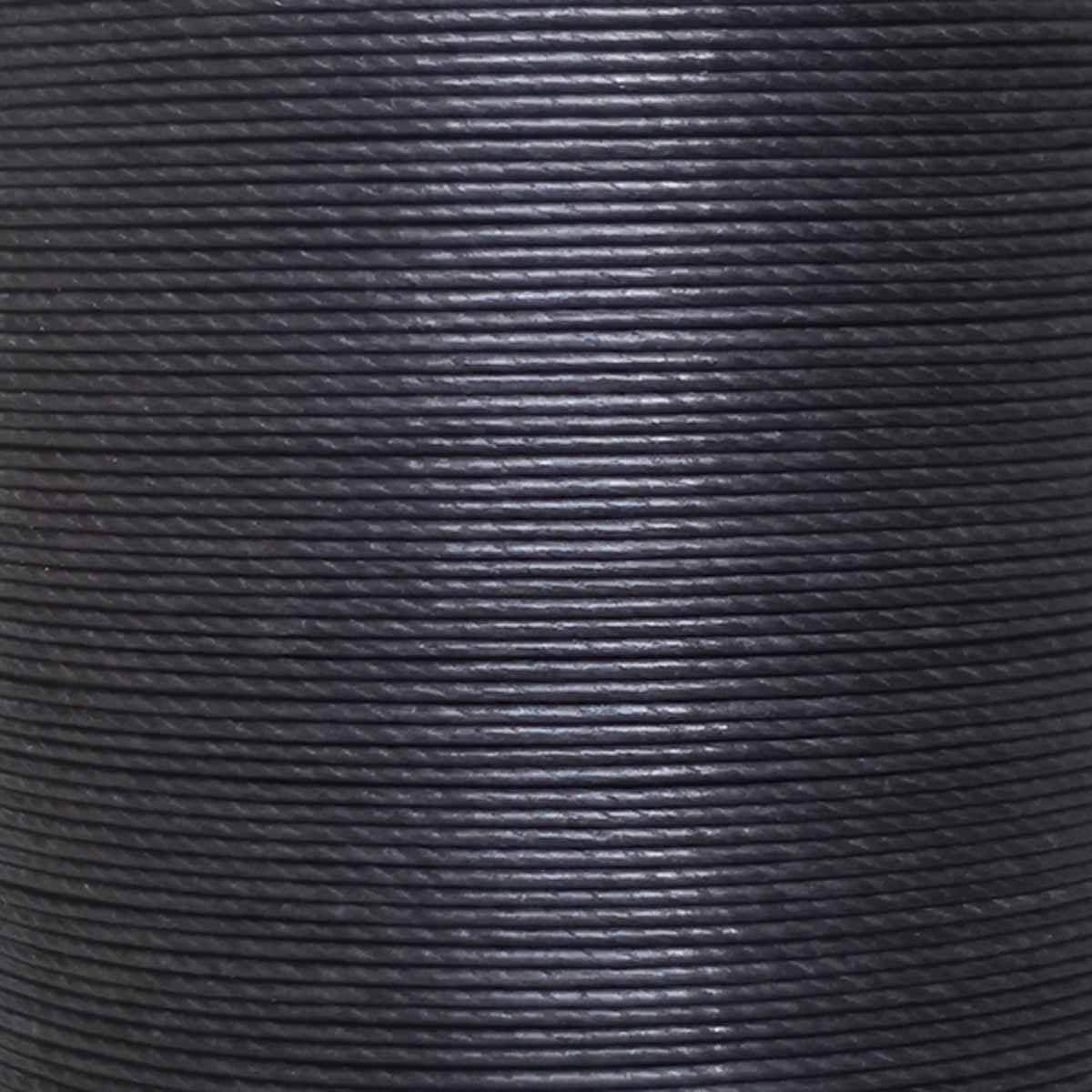 Bobine de 90m de fil de lin ciré MeiSi super fine M40 - 0,45 mm - GRIS FONCÉ - MS081