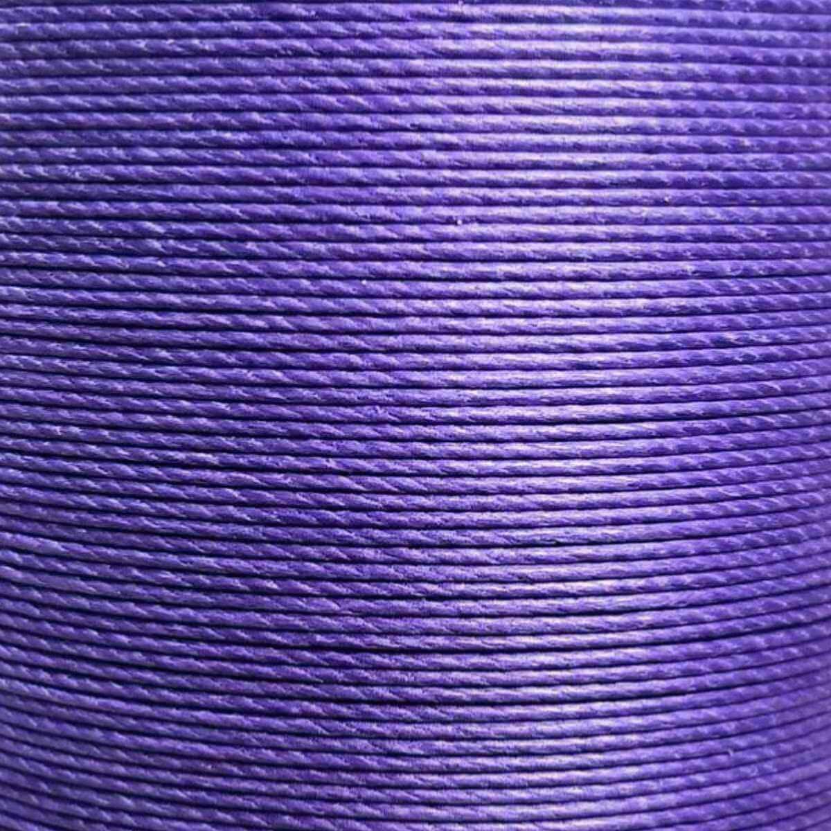 Bobine de 90m de fil de lin ciré MeiSi super fine M40 - 0,45 mm - VIOLET - MS031