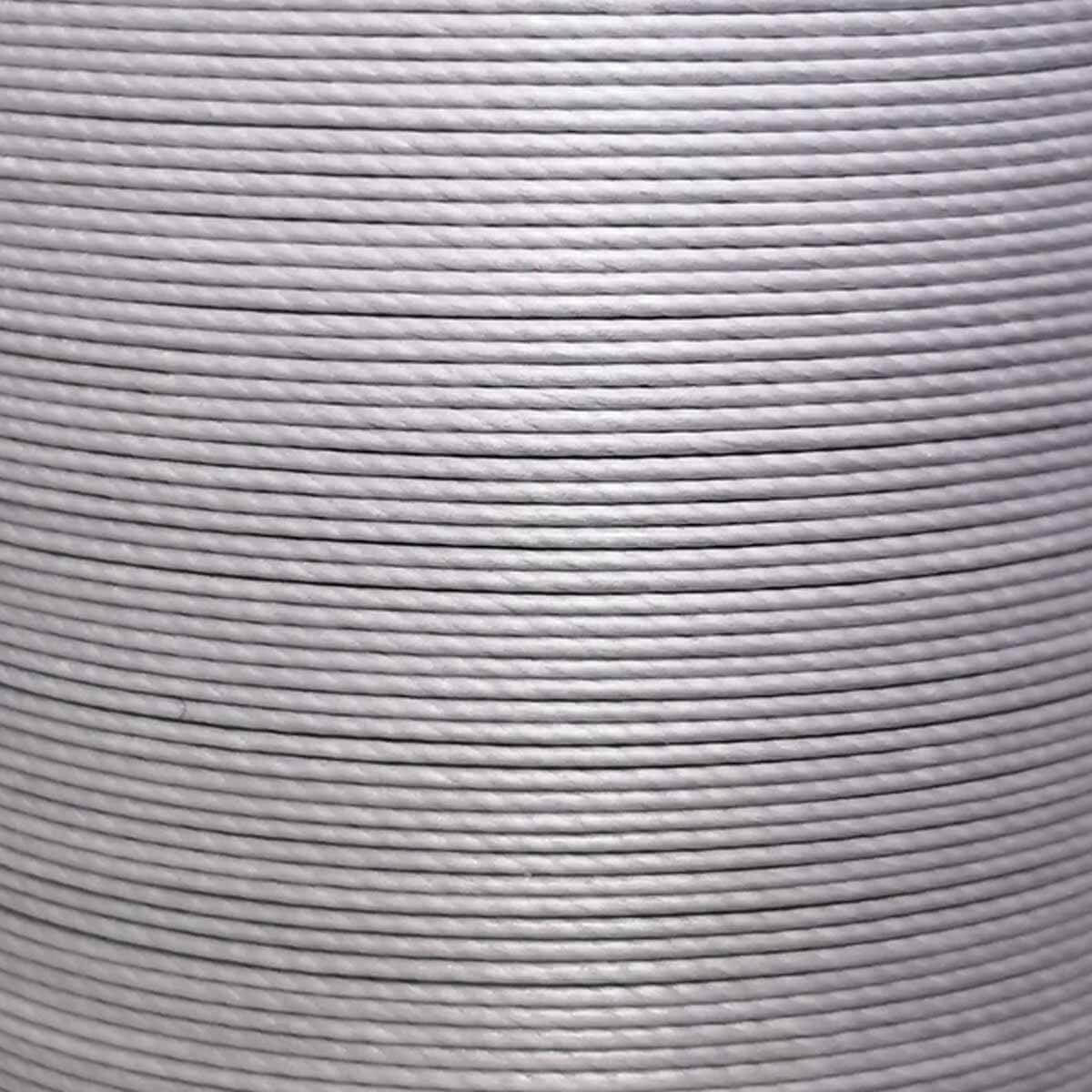 Bobine de 50m de fil de lin ciré MeiSi super fine M60 - 0,65 mm - ARGENT - MS064