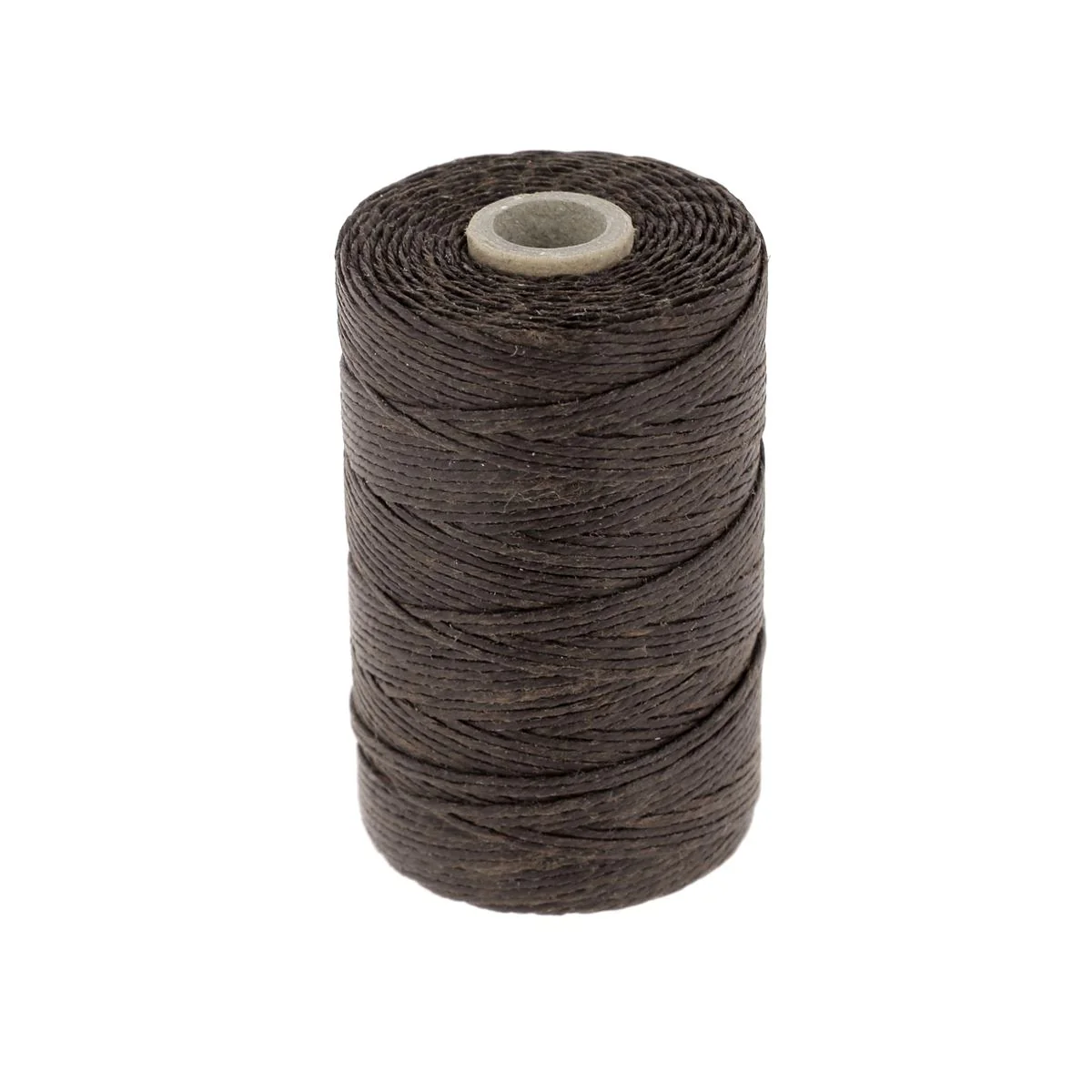 Bobine de fil de lin poissé - CHOCOLAT - Image 5