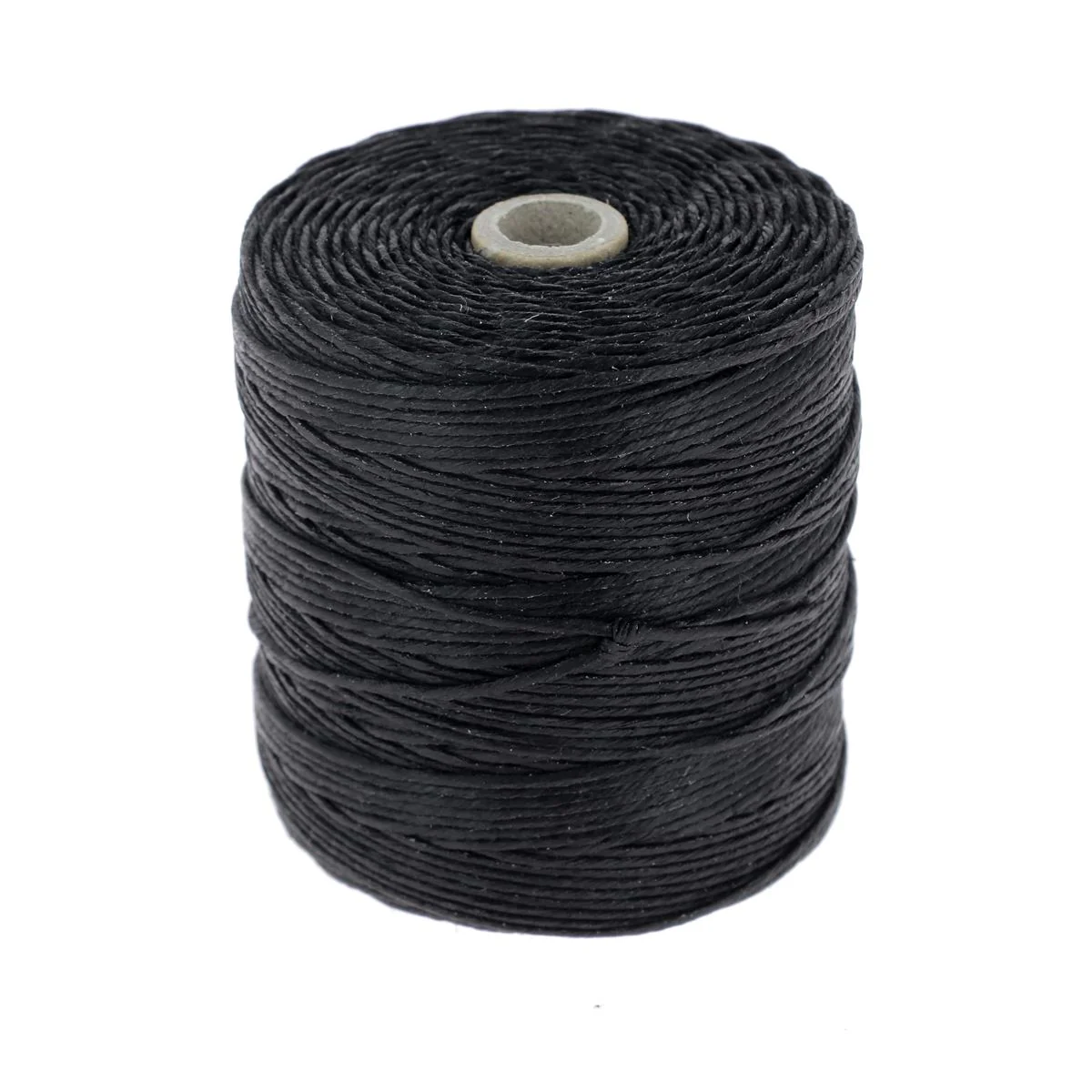 Bobine de fil de lin poissé - NOIR - Image 7