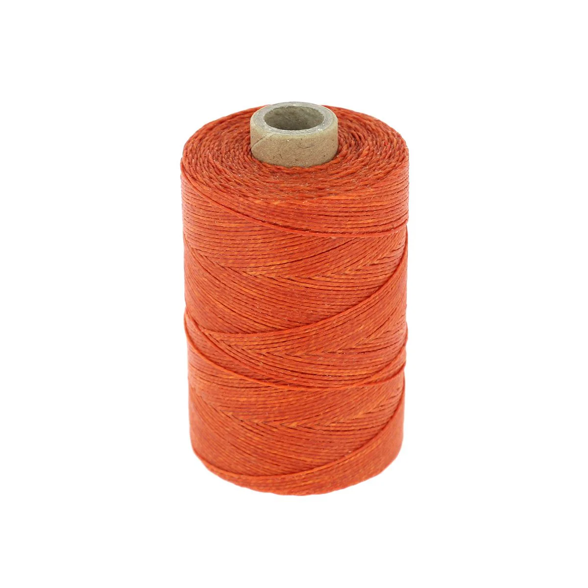 Bobine de fil de lin poissé - ORANGE