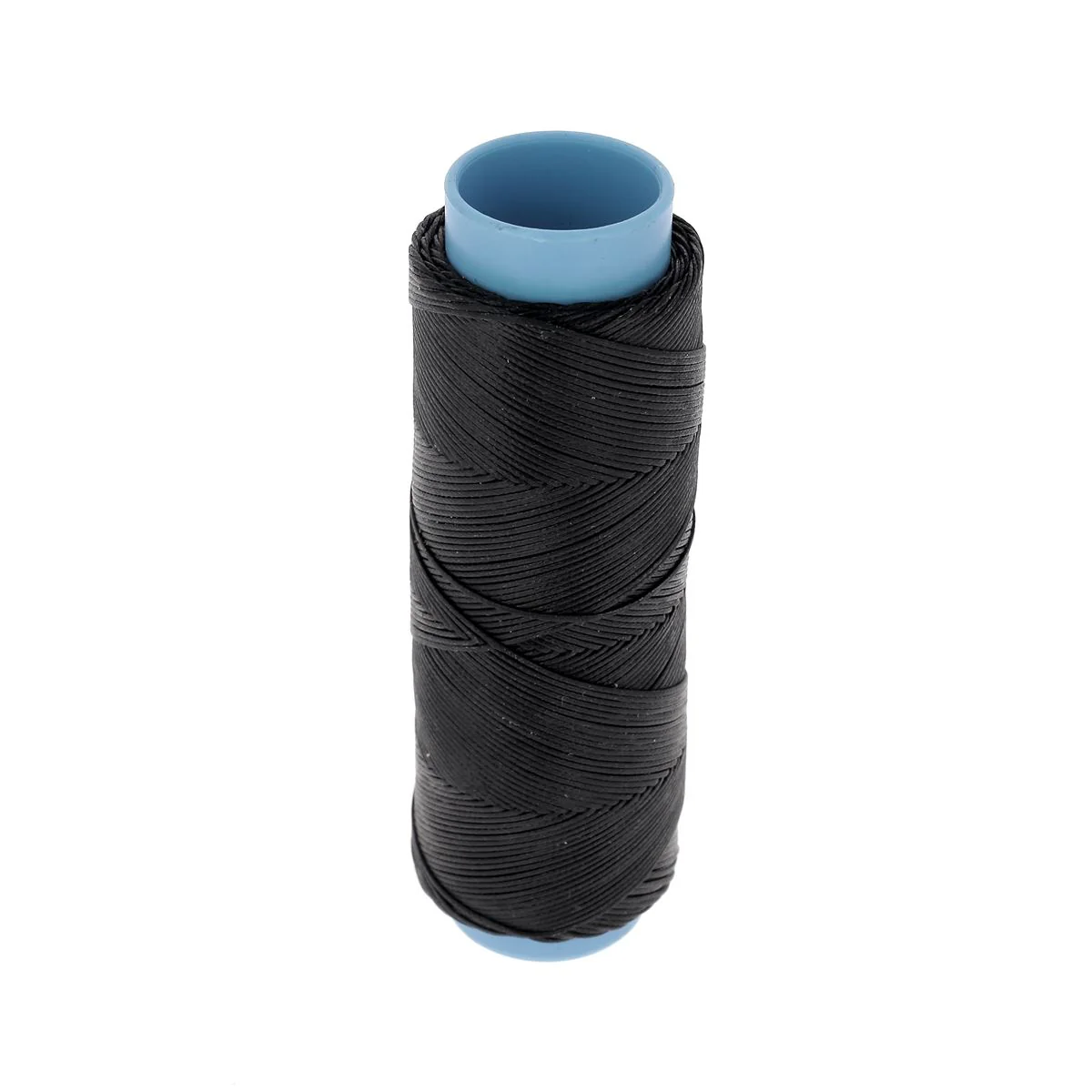 Bobine de fil polyester tressé et ciré - Diam 0,8mm - NOIR