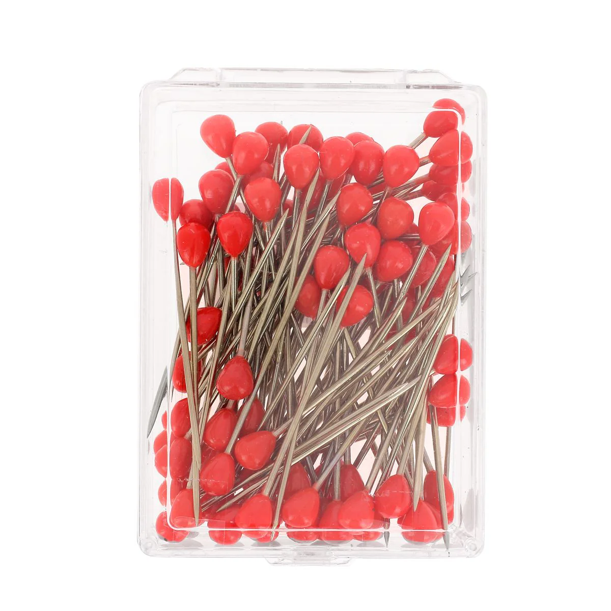Boîte de 100 épingles houzeaux à bout rond rouge - 50 x 1,3 mm - Image 2