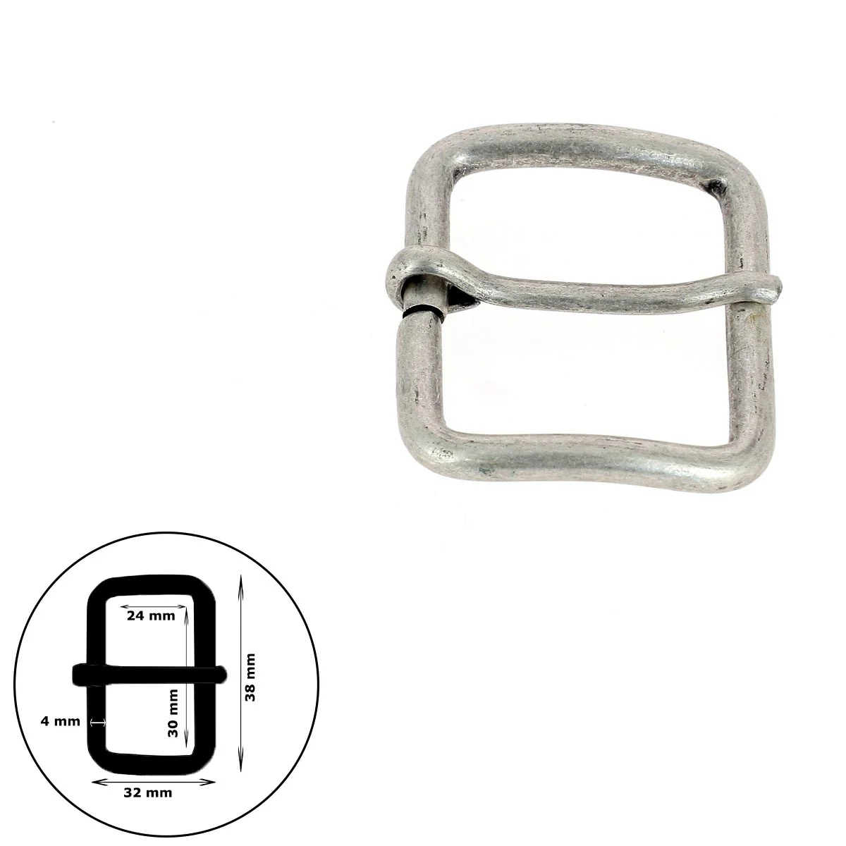 Boucle de ceinture en fil rond ABY - Image 11