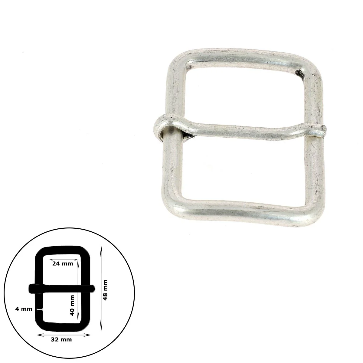 Boucle de ceinture en fil rond ABY - Image 13