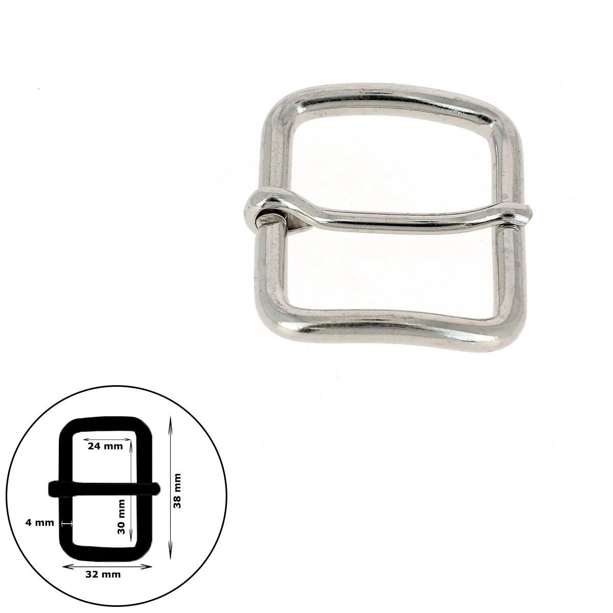 Boucle de ceinture en fil rond ABY - Image 18