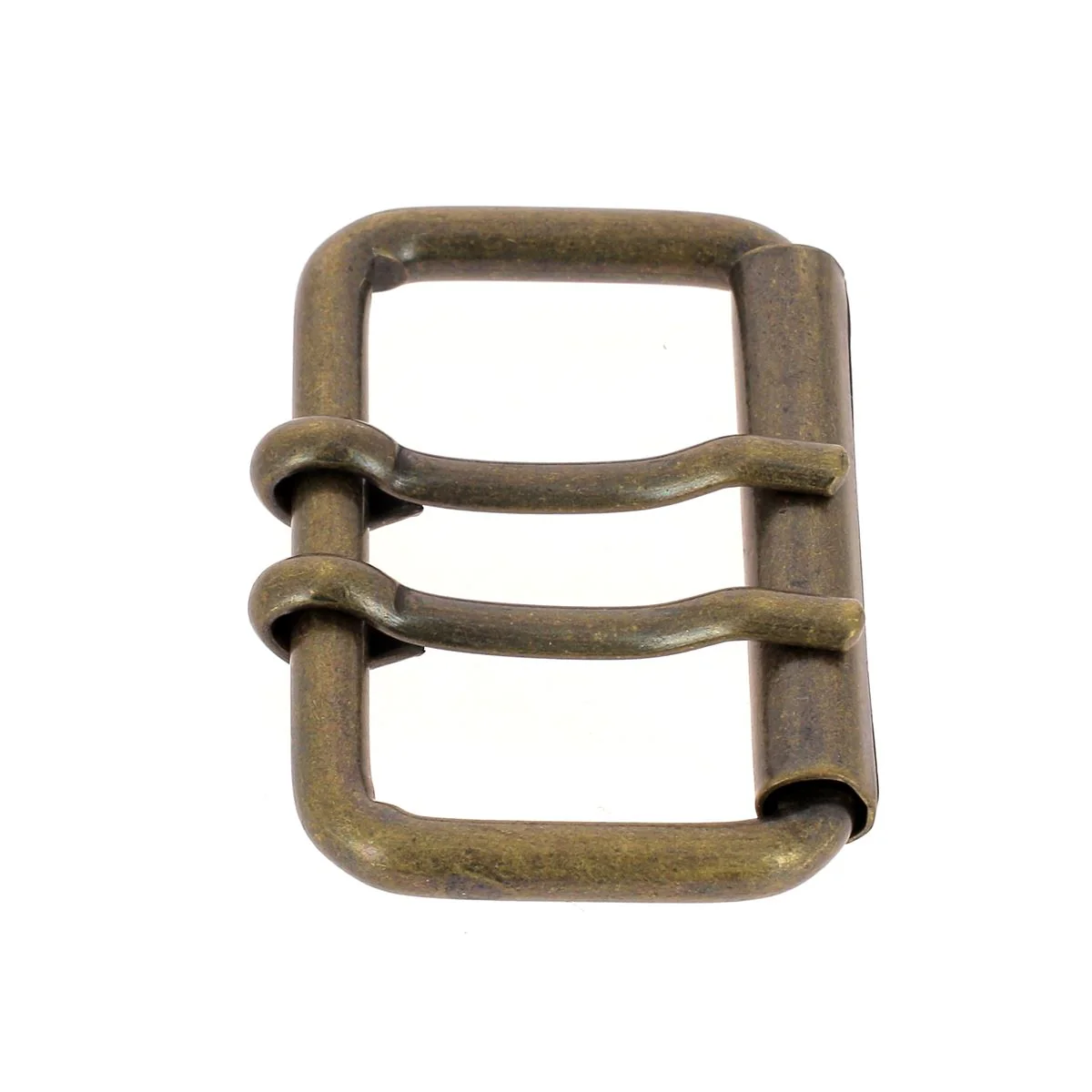 Boucle de ceinture en fil rond à double ardillon et à rouleau EVY - 46mm