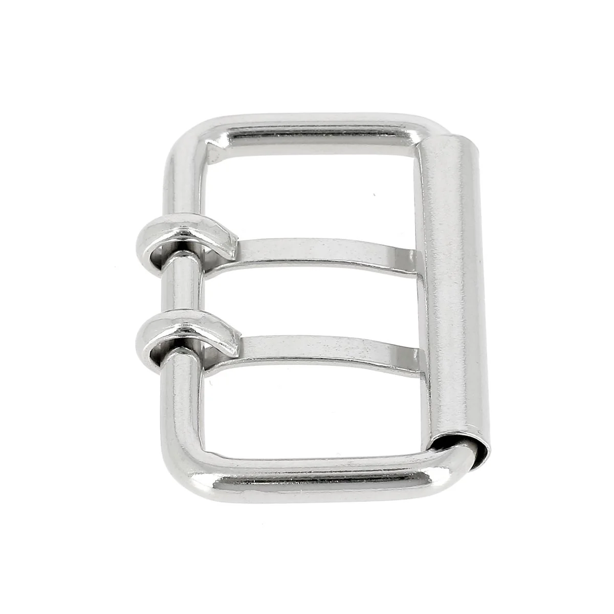 Boucle de ceinture en fil rond à double ardillon et à rouleau EVY - 46mm - Image 4