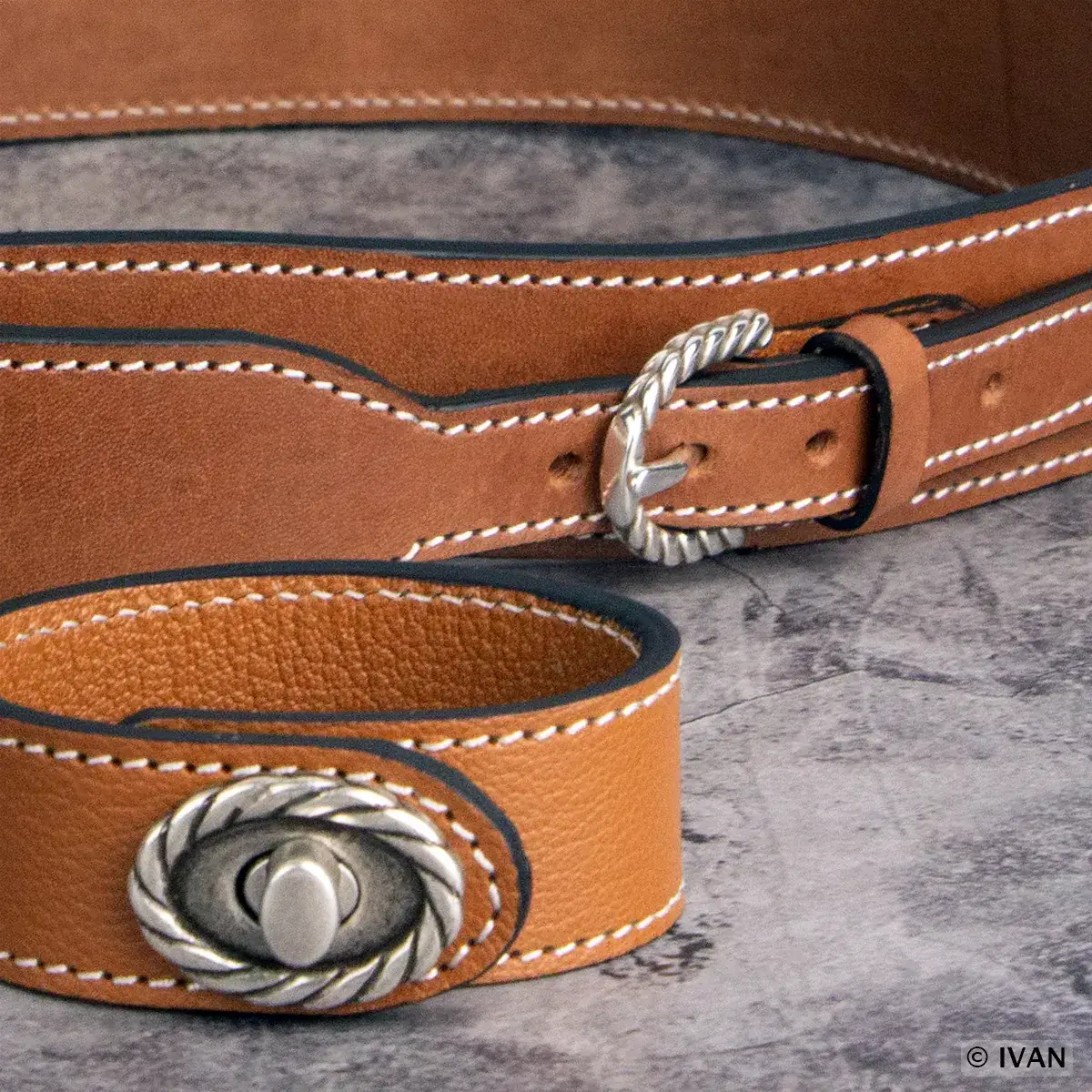 Boucle de ceinture DHI - ARGENT VIEILLI - Image 2