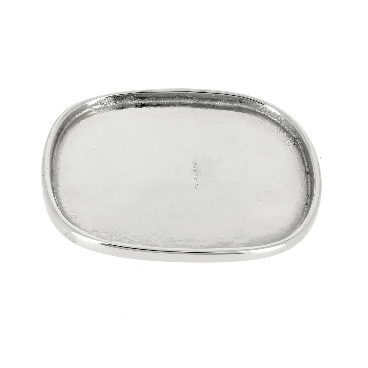 Boucle de ceinturon rectangle arrondi en laiton à personnaliser - NICKELÉ - 40mm- Ivan 1812-02