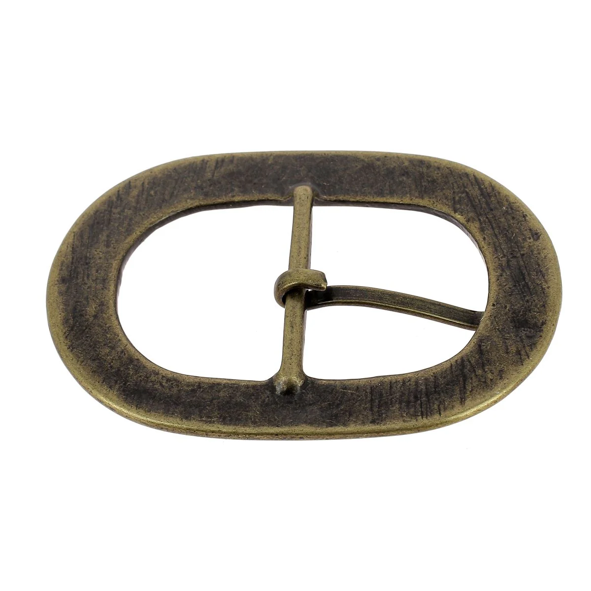 Boucle de ceinture double en laiton massif PHU - LAITON VIEILLI - 34mm - Image 3