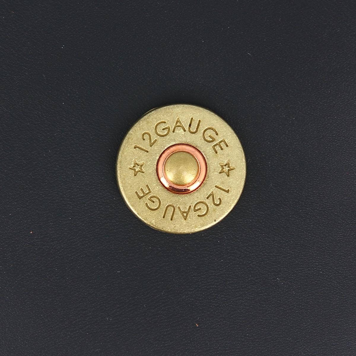 Bouton pression Chasse - VIEUX NICKEL - LINE 24 : 15mm - Image 2