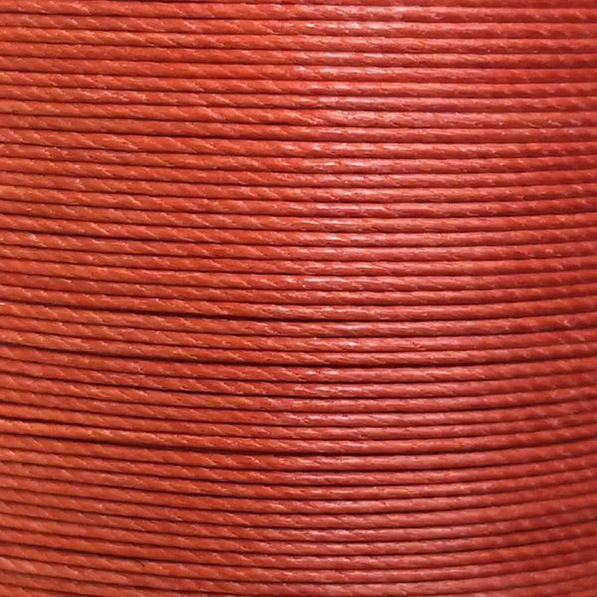 Cartonnette de 8m de fil de lin ciré MeiSi super fine M50 - 0,55 mm - ROUILLE - MS052