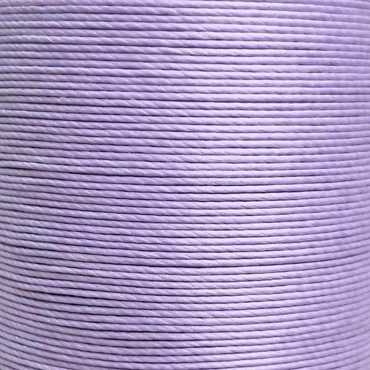 Cartonnette de 8m de fil de lin ciré MeiSi super fine M60 - 0,65 mm - MAUVE - MS033