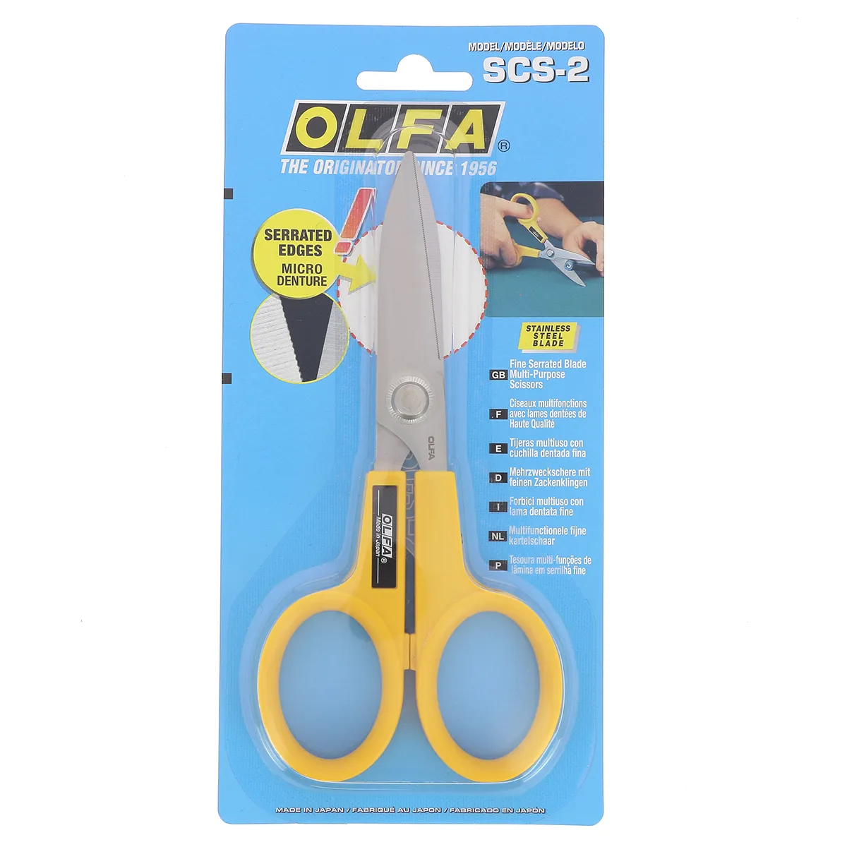 Ciseaux multi-usages 17,5cm - Acier inoxydable - Ambidextre - Olfa SCS-2 - Image 5