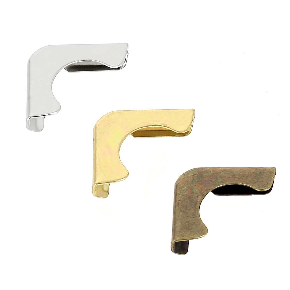 Coins en métal - 16x16mm