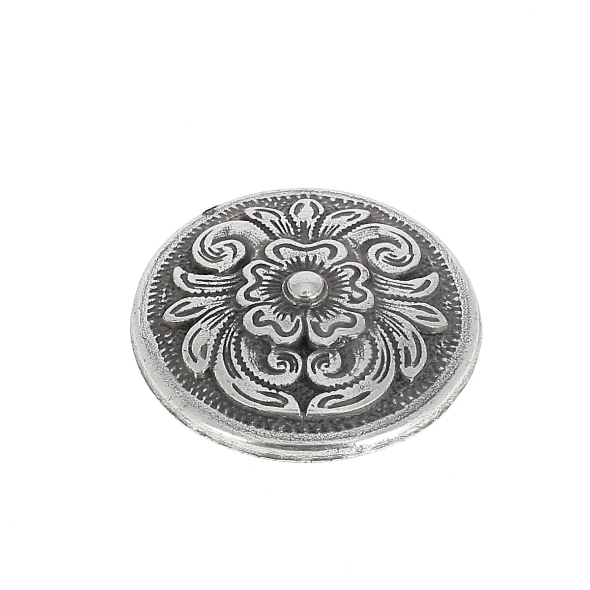 Concho à visser FLORAL - Argent vieilli - Image 6