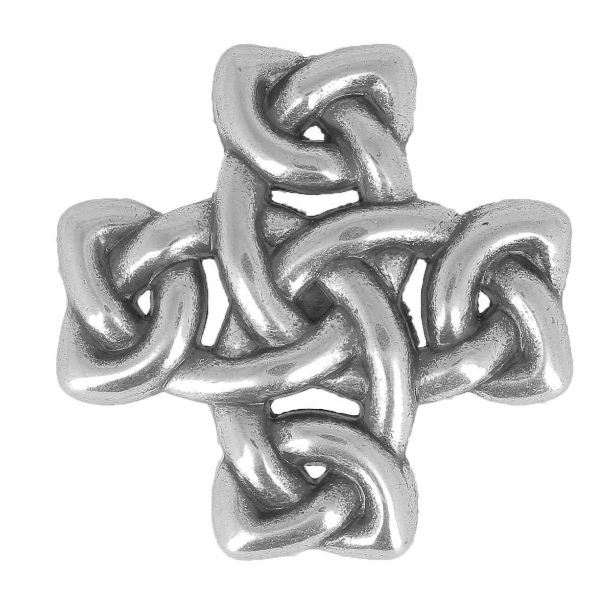 Concho à visser CELTIQUE croix - 30mm - Argent vieilli