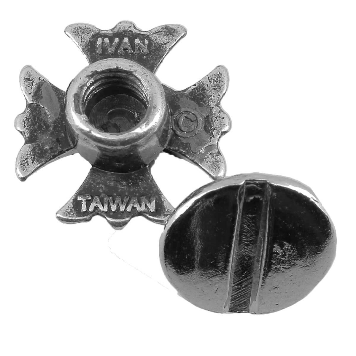 Concho à visser CROIX DES TEMPLIERS - Argent vieilli - Image 4