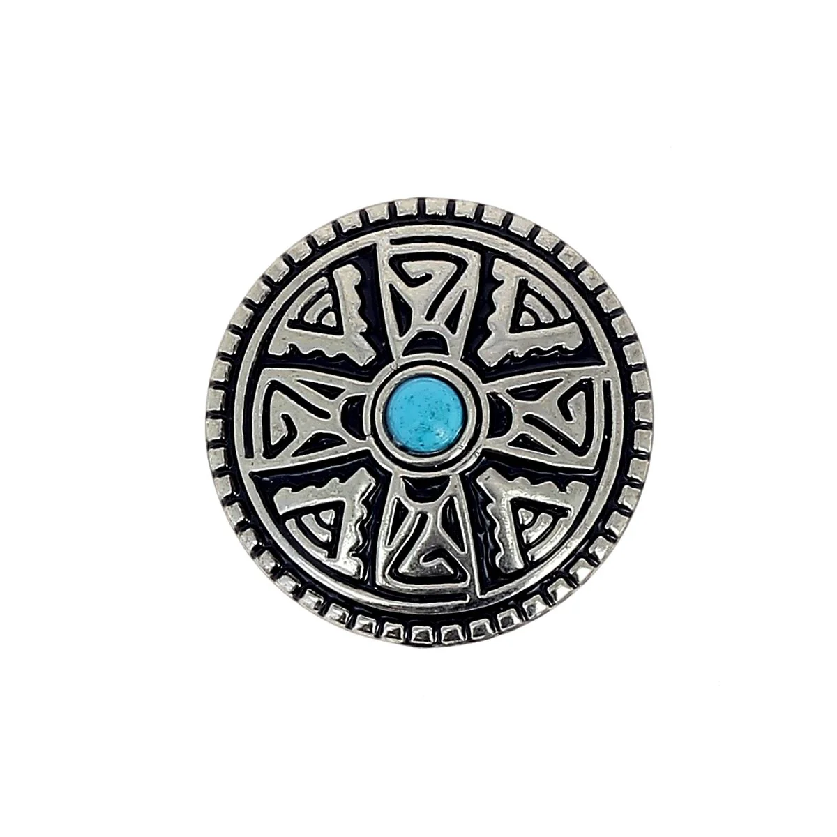 Concho à visser ROND Tao - 28.5mm - NICKELÉ