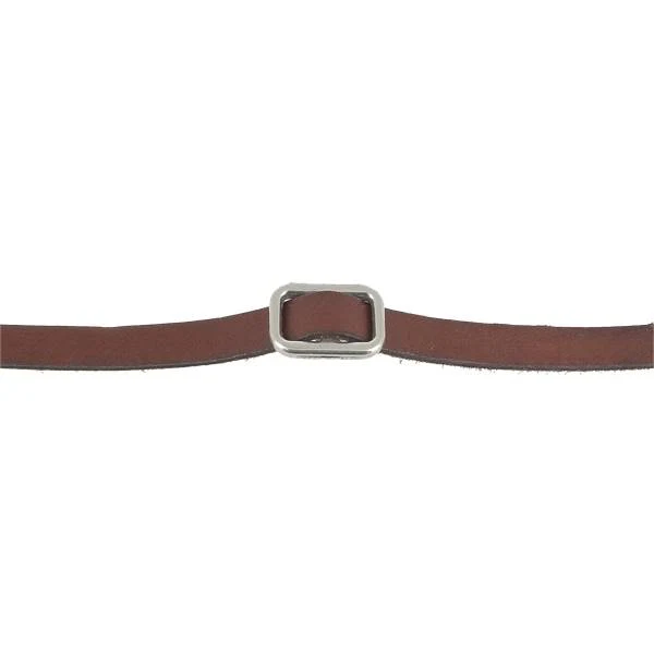 Coulissant ENTRE DEUX RECTANGLE - Lanière de 10 mm - ARGENT VIEILLI