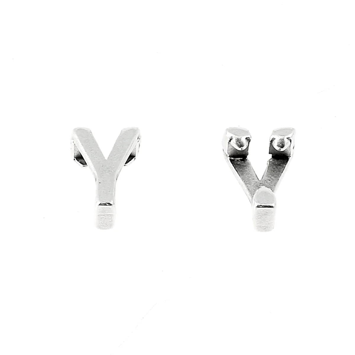 Coulissant à griffe LETTRE - Lacet 5 mm - ARGENT VIEILLI - Image 28