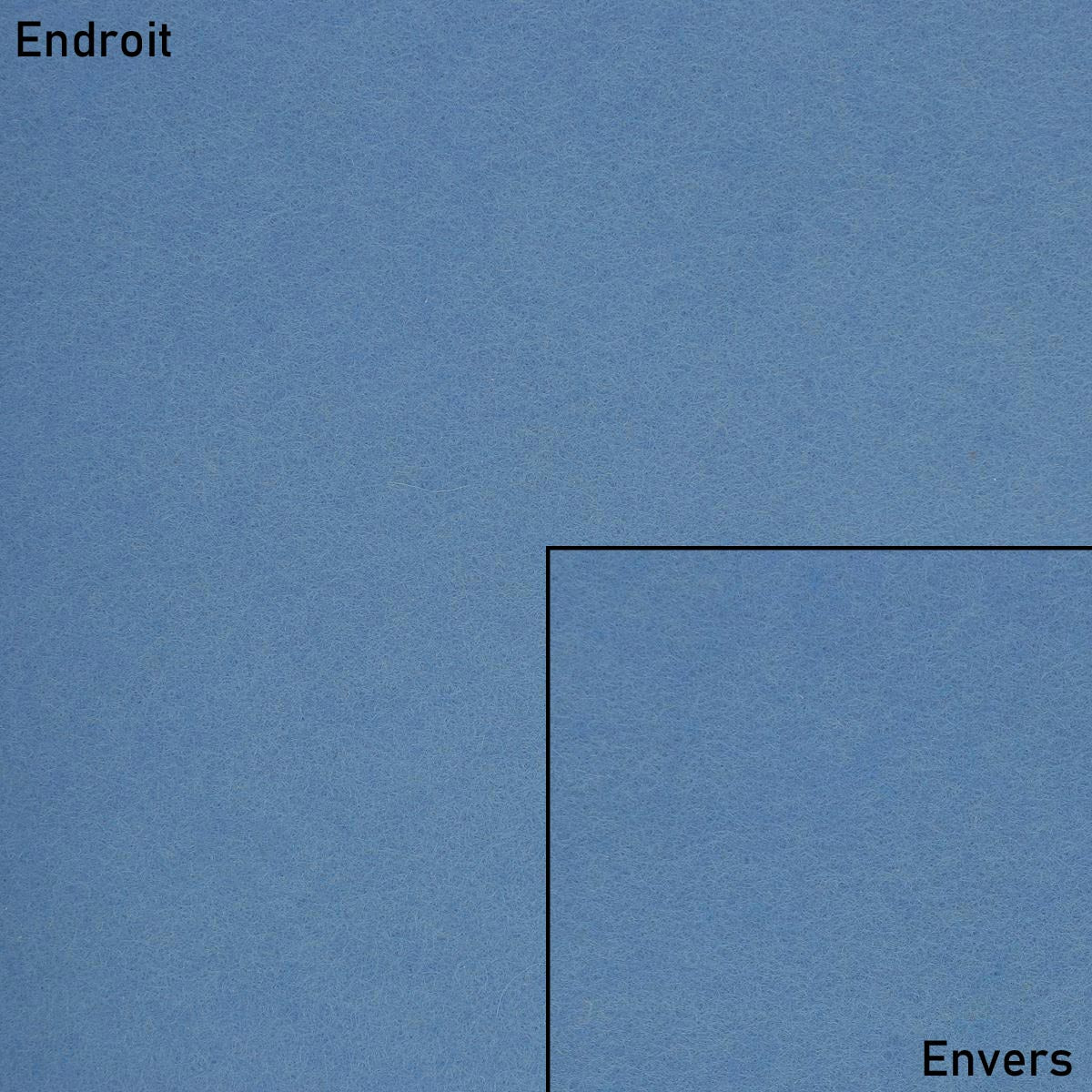 Coupon de tissu feutrine - BLEU - Ép 1mm - 0,50x1,80m - Image 2