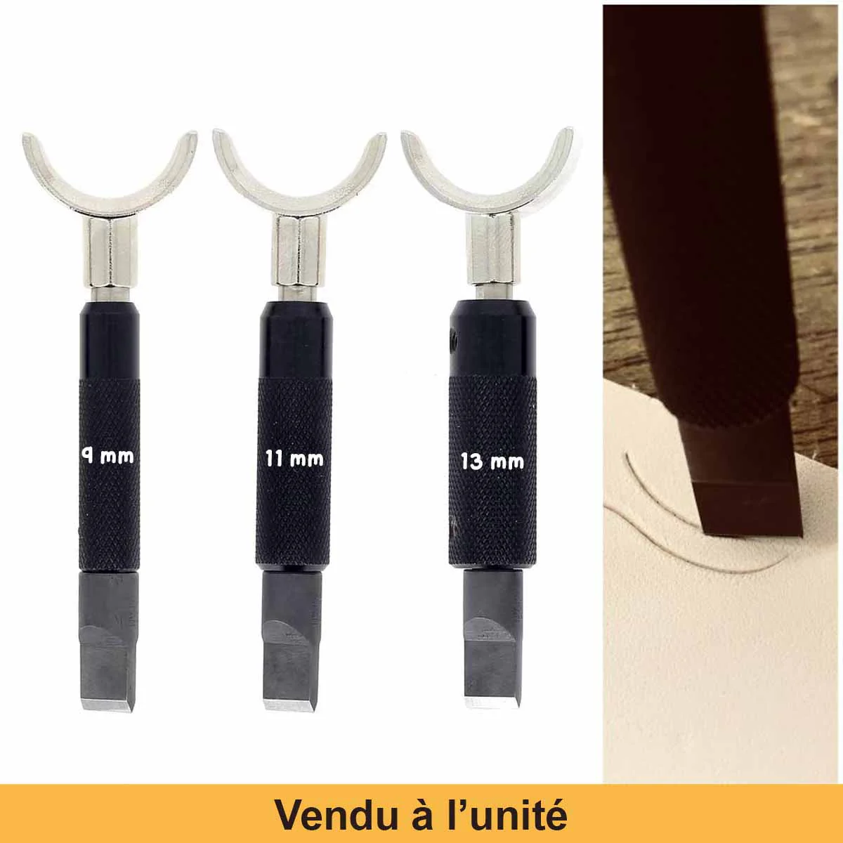 Couteau à ouvrir pivotant ajustable PRO - Swivel - Avec lame Fixation 7/32" - OKA - Image 2