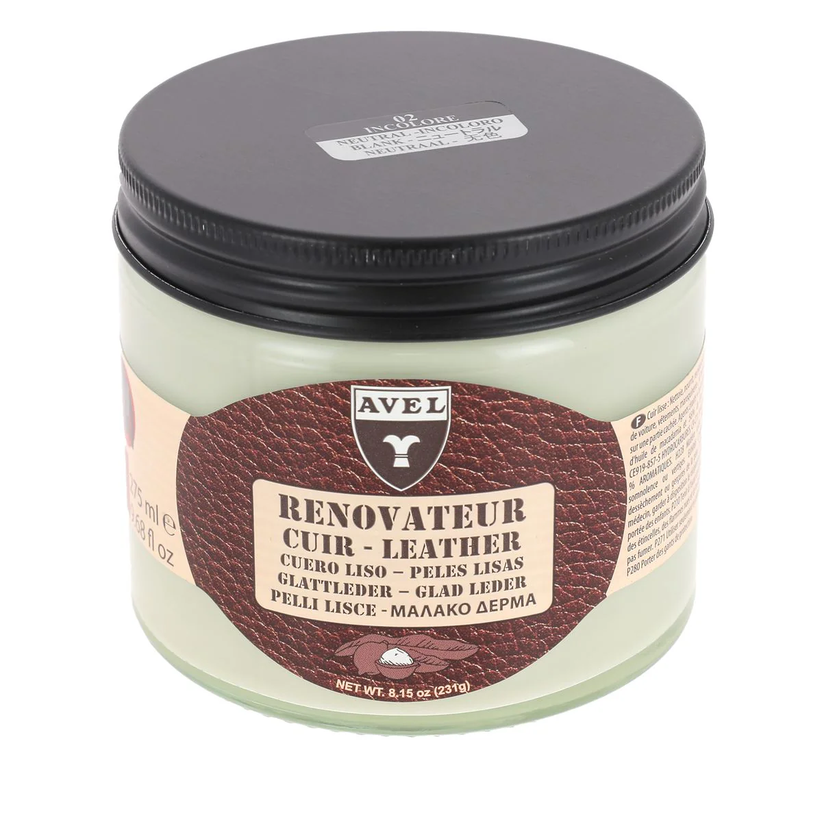Baume rénovateur crème pour cuir lisse - 275ml - incolore - Avel