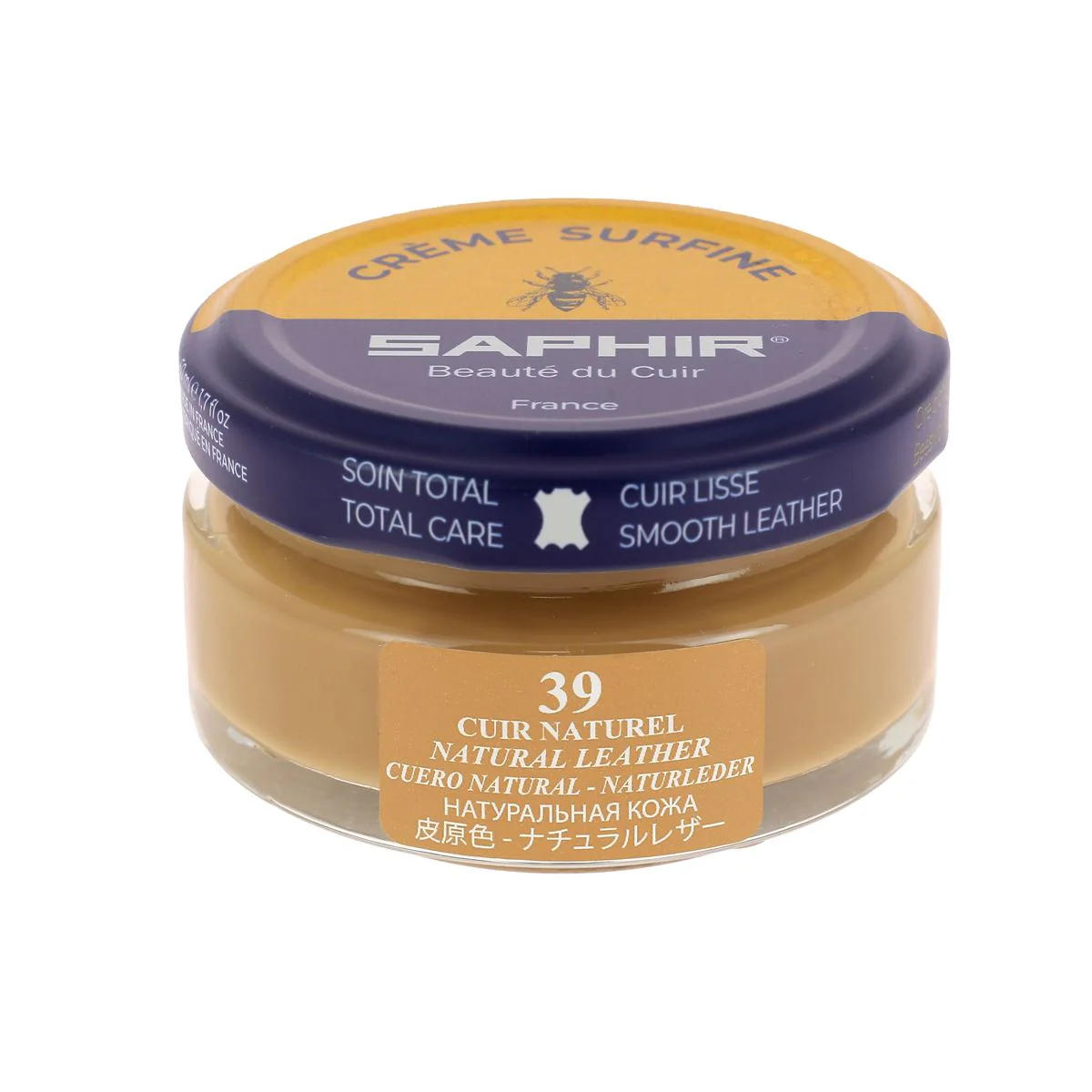 Crème cuir Surfine 50ml Saphir - CUIR NATUREL 39