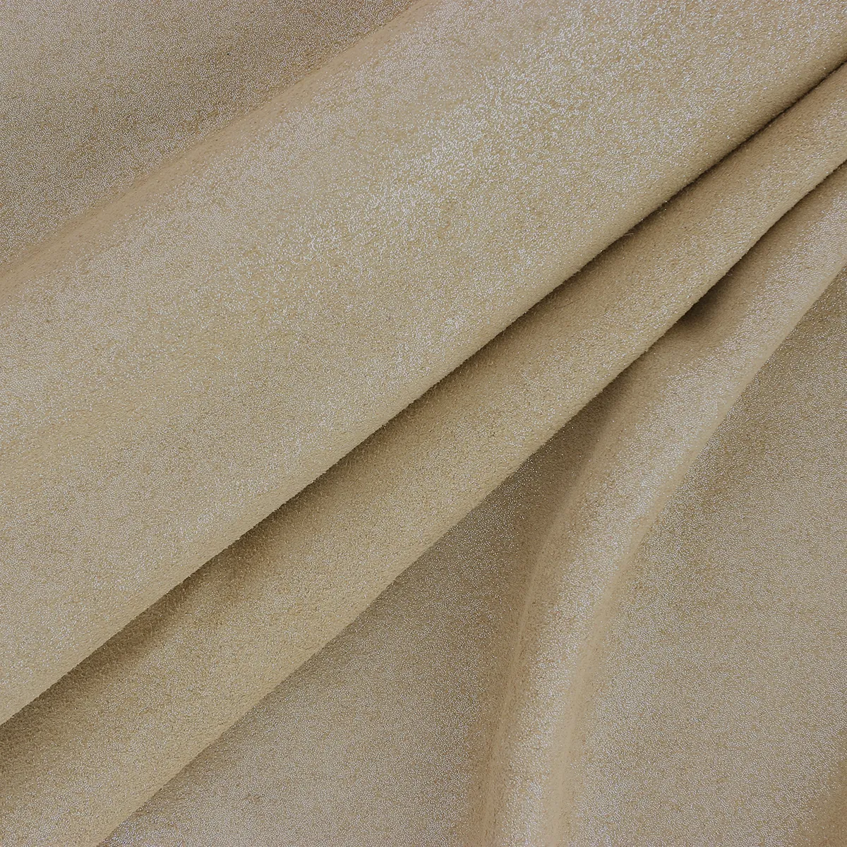Croûte de cuir de veau velours - BEIGE PAILLETÉ T91 - Image 2
