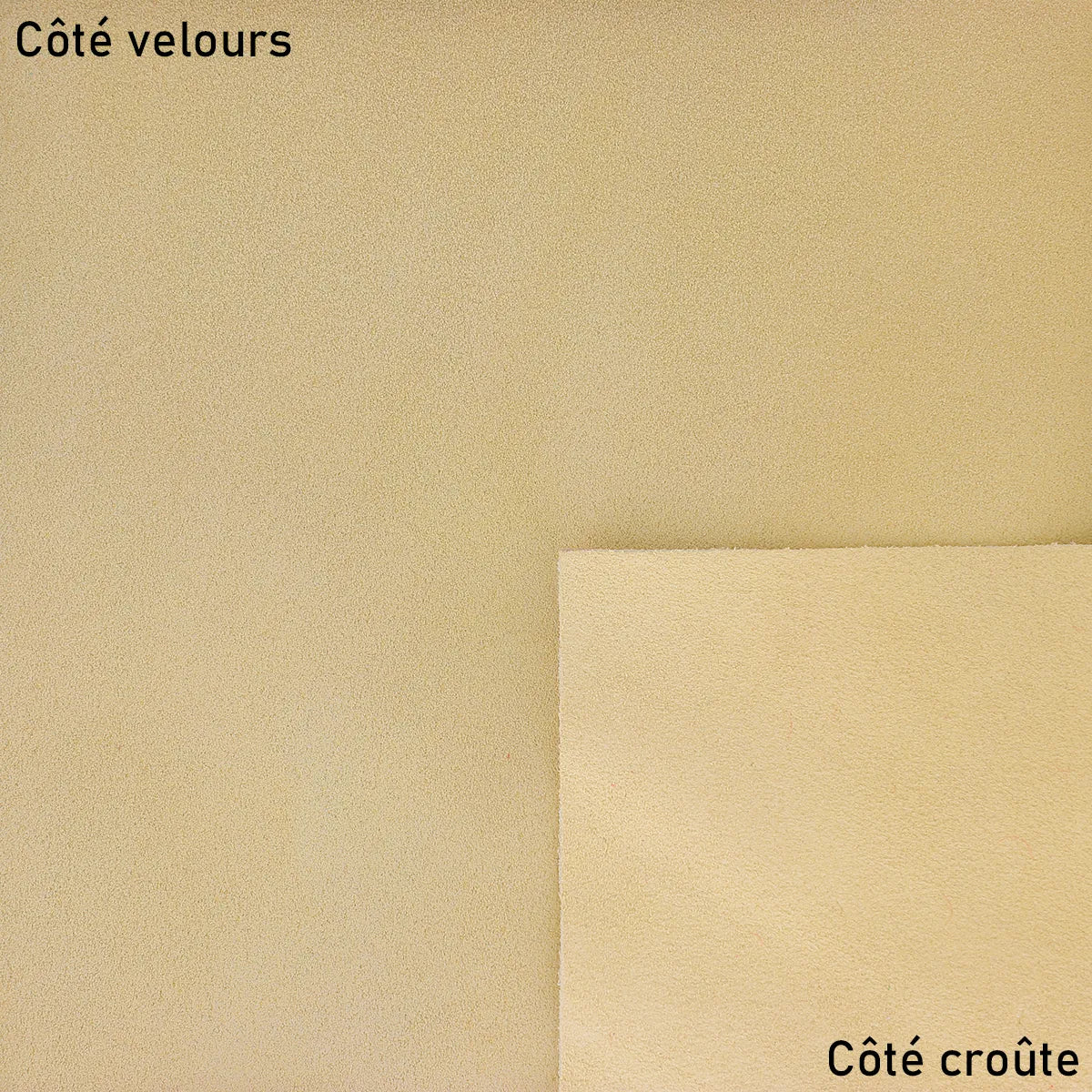 Croûte de cuir de veau velours - BEIGE SABLE U03 - Image 2