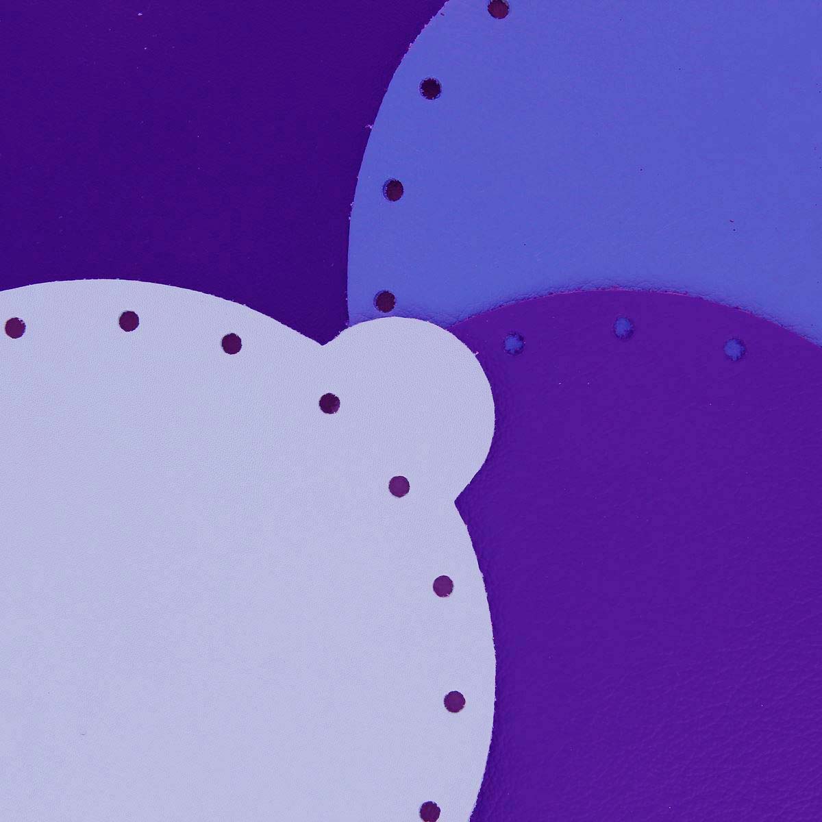 Découpe pour bourse en cuir - VIOLET - Image 2