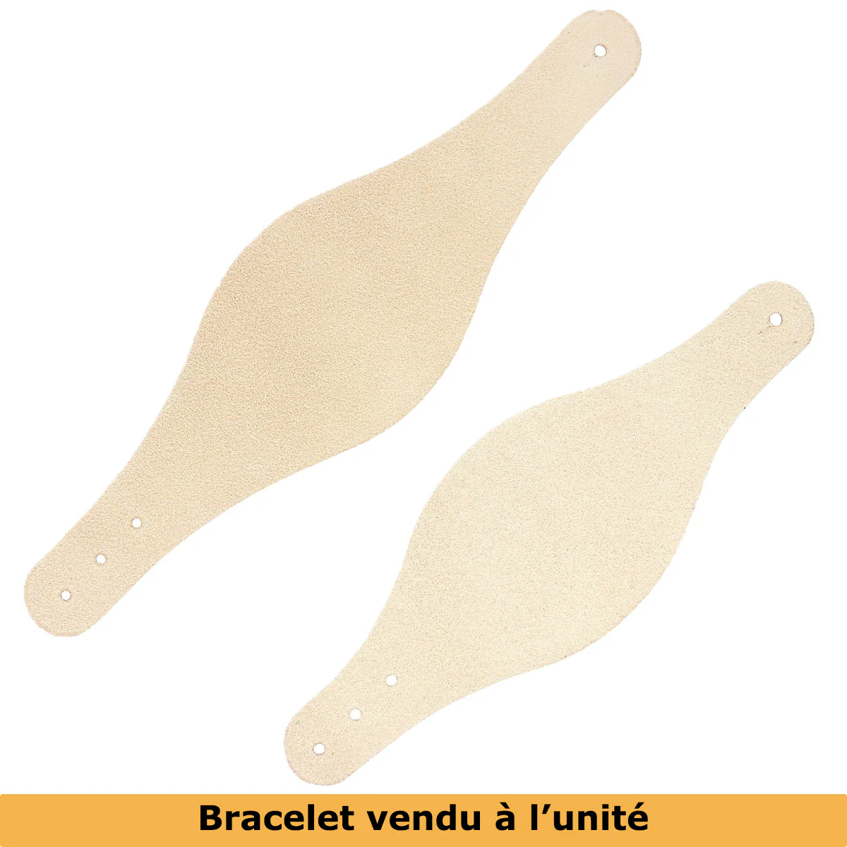 Découpe pour BRACELET en cuir naturel à personnaliser - Taille ENFANT - OVALE - Image 4