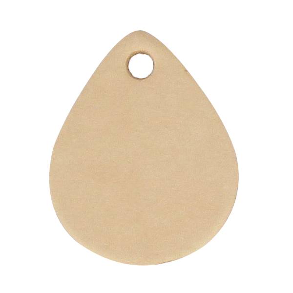 Découpe GOUTTE pour porte clés en cuir naturel à personnaliser