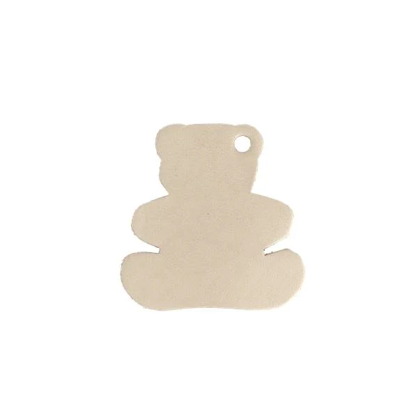 Découpe GRAND OURSON pour porte clés en cuir naturel à personnaliser