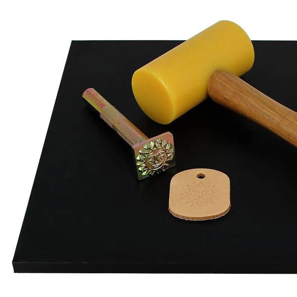 Découpe ROND 5cm pour porte clés en cuir naturel à personnaliser - Image 2