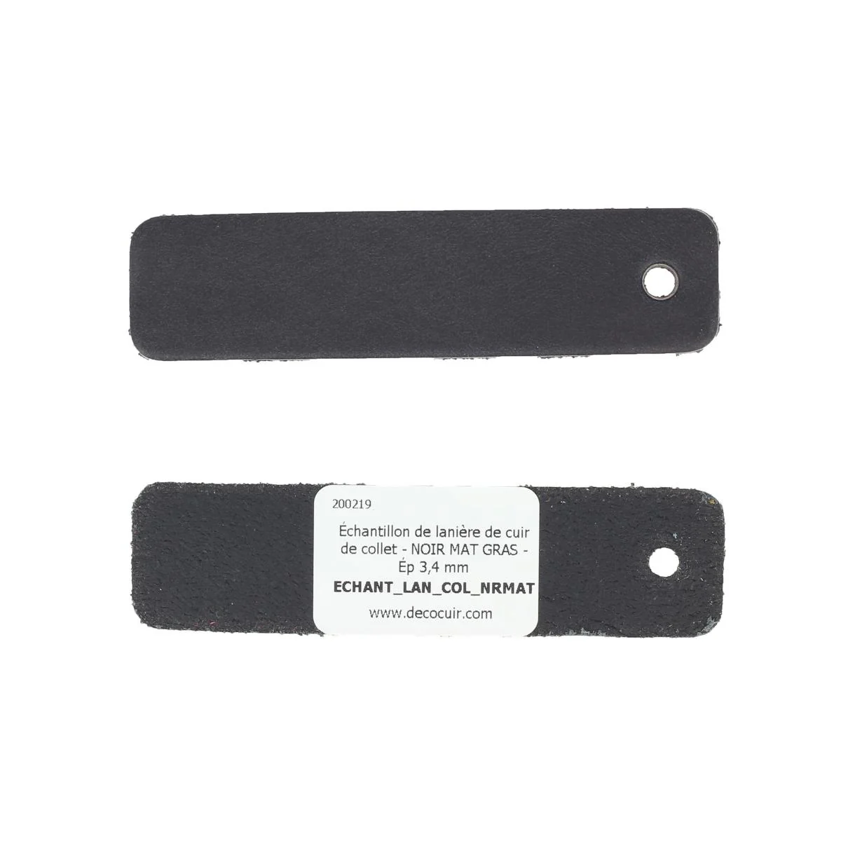 Échantillon de lanière de cuir de collet GRAS - Image 3