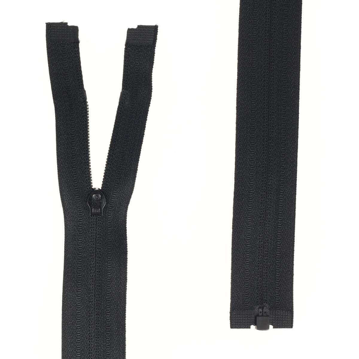 Fermeture à glissière séparable NYLON 4mm - NOIR - Image 4