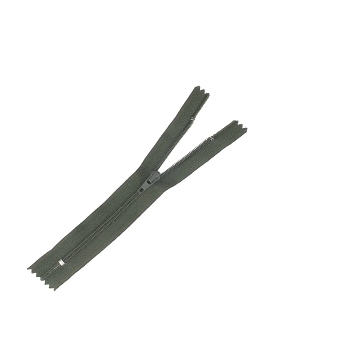 Fermeture à glissière NYLON - 4mm - VERT FONCÉ